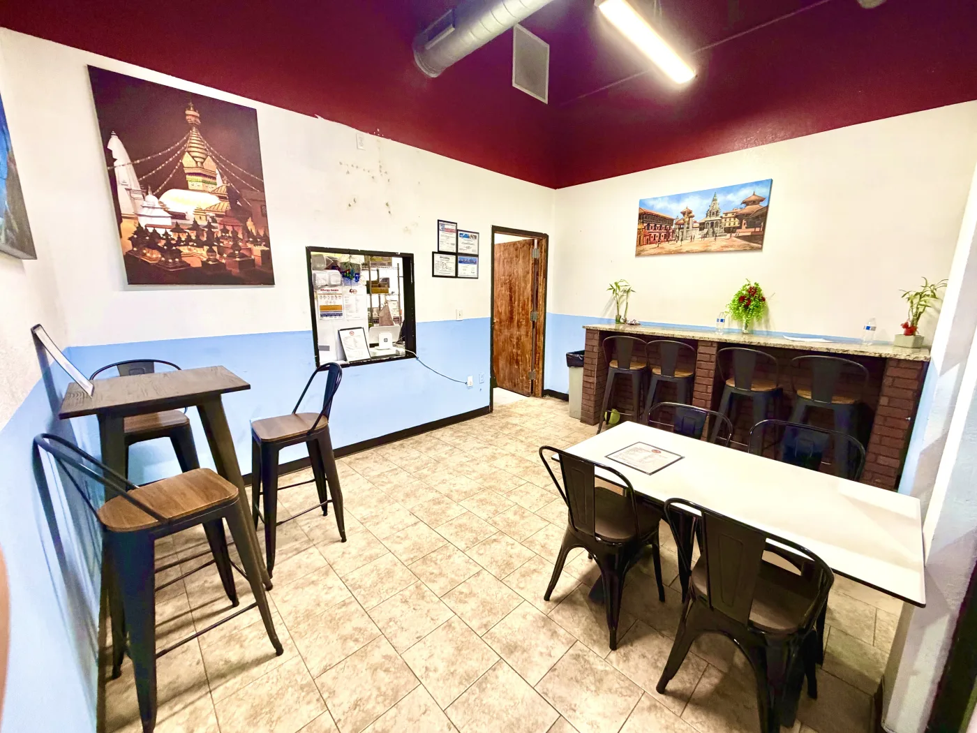 Additional interior view of Sagarmatha Momo seating area